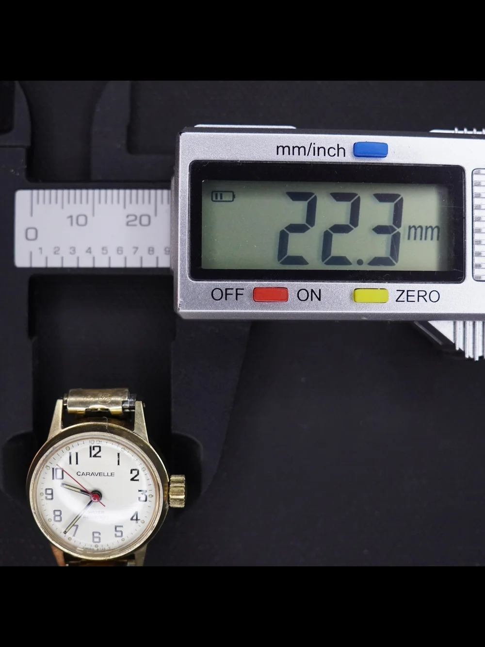 Vintage 1978 Caravelle by Bulova Swiss Water Resistant GoldTone Mechanical Watch